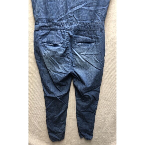 Forever 21 Denim Jumper Size Small Sleeveless Snap Button Up - Picture 12 of 14